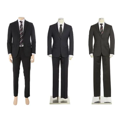 [롯데백화점]캐주얼]S/S (한정수량) 블랙 고퀄리티 무광택 스판 블랙정장 3종택1 RRAISJ41 ANW9