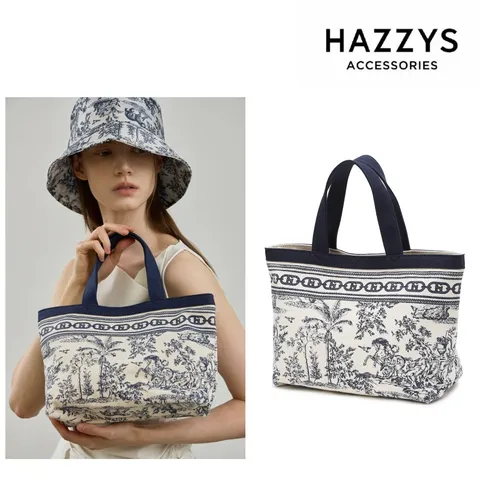 [완판리오더] Toile de Jouy 캔버스 에코 미니 토트백 HIWA5F301N2