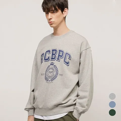 [하프클럽] RCB폴로클럽 남녀공용  EST.1985 그래픽 크루넥 맨투맨 티셔츠 3color