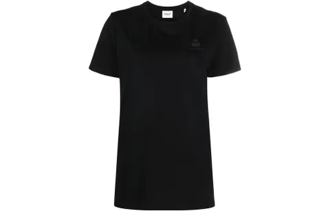 SS25 여성 에비 로고 티셔츠 TS0070FA A1N98E 01BK