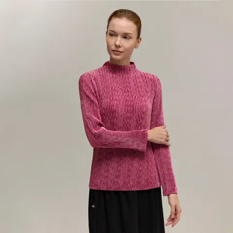 [최초가 159000원] 소프트 벨벳 플리츠 티셔츠_PPTSW125004