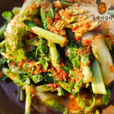 호랑이김치 얼갈이 열무 자박이 열무김치 1kg