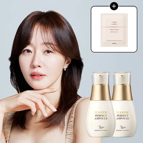 [공식판매처]화이트매스틱 레티놀 탄력 기미 앰플  퍼펙트 25ml 2개 + 마스크 1매