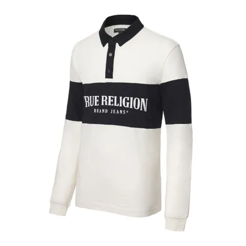 [TRUE RELIGION] PANELLED RUGBY L/S POLO_105557