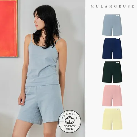 [하프클럽] 아이엠 하프 여성 순면 롱트렁크팬티 3종 세트