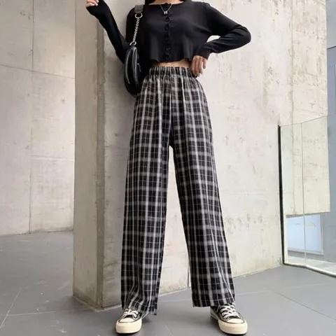 [하프클럽/옷자락]여자 여름 캐주얼 허리밴딩 통바지 팬츠