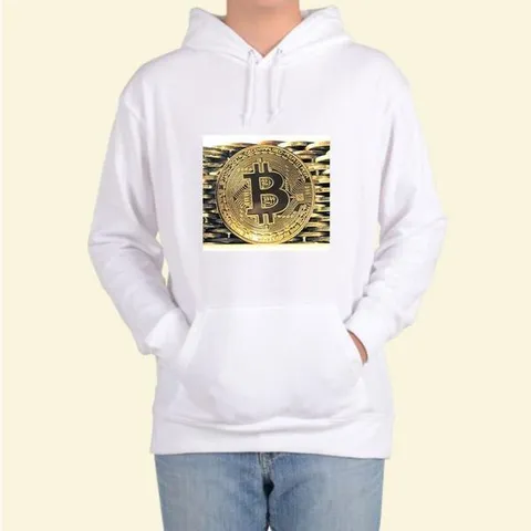 [하프클럽] 프린팅티셔츠 비트코인 여자후드티 가상화폐