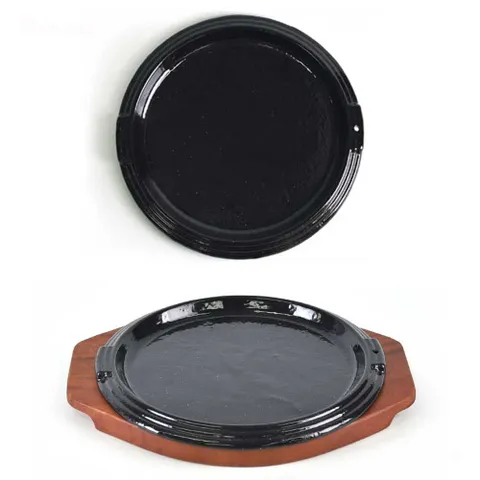 콘치즈 스테이크 철판 무쇠팬 주물팬 목판세트 31호