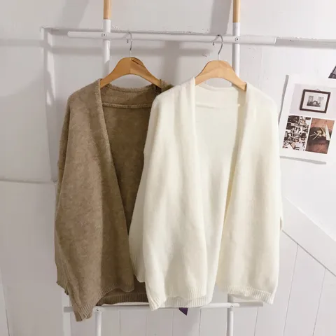 [브리치] 보블리에 / 루즈핏 오픈 캐시 니트 롱 가디건