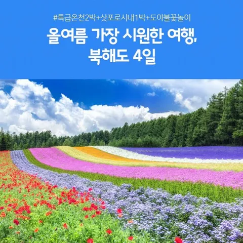 북해도 4일 #전일정4성급 #온천호텔 2박