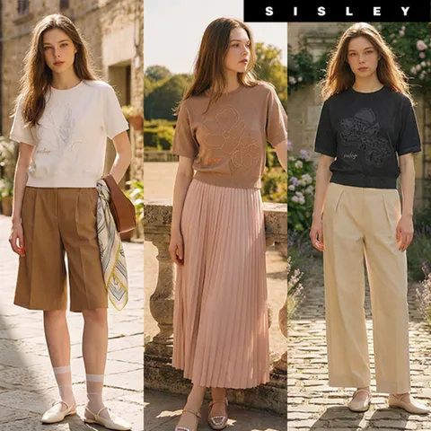 [하프클럽]  샤이닝 반팔니트 여성 1종