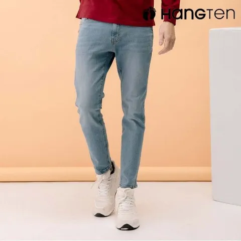 [하프클럽/행텐]남성 인디고 워싱 슬림핏 데님 팬츠-AE8L305560310