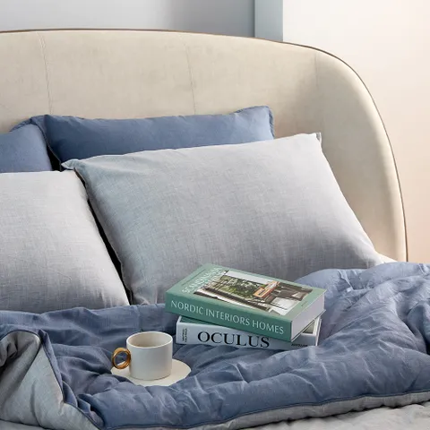 소노시즌 멜란지 그래피놀 필로우 커버 70x50cm 멜란지블루/멜란지그레이