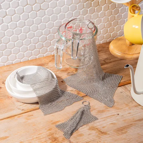 네이쳐스 316 스텐 링 수세미 20cmx15cm-1개