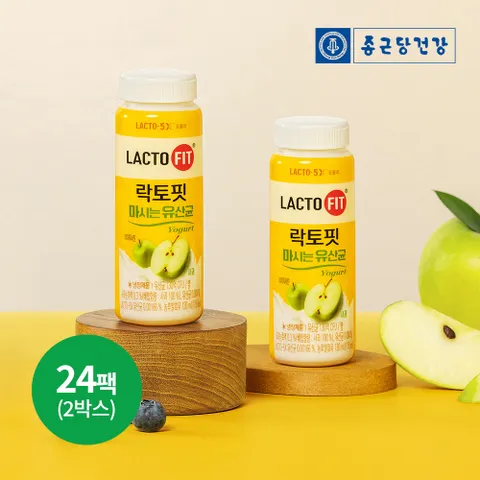 락토핏 마시는 유산균 사과맛 130ml 24팩