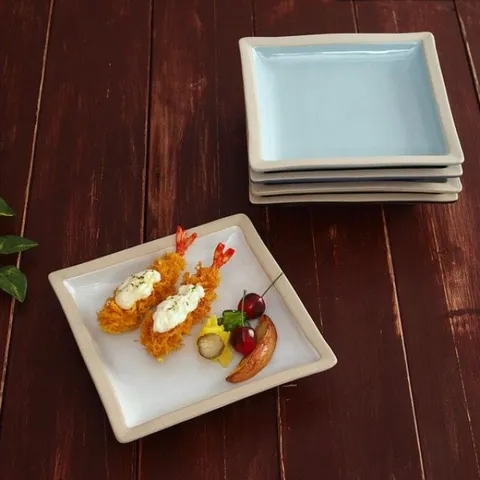 여주 소야 아름 민사각부페 접시 (5컬러) 도자기그릇 여주도자기 그릇세트 도자기식기