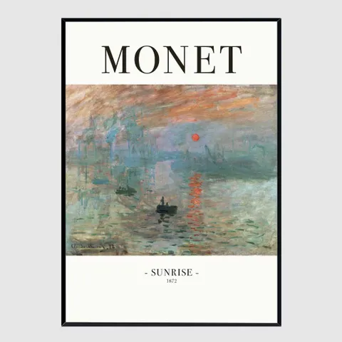 유화그림 인테리어액자 Sunrise 1872 A2사이즈