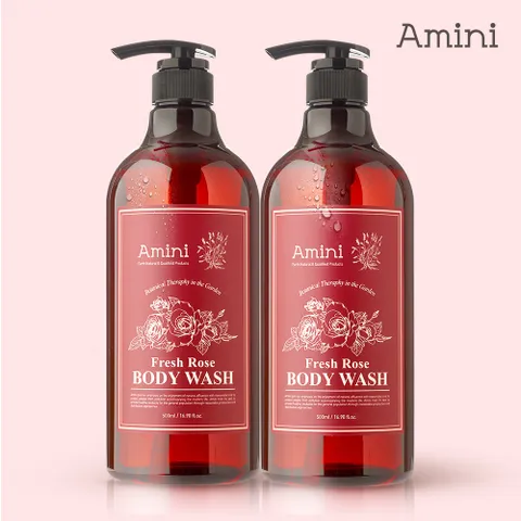바디워시 플라워 테라피 프레쉬로즈 500ml 2개