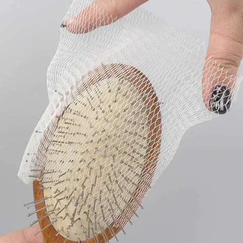 에이치플러스몰 뿌리볼륨빗 롤빗 머리카락제거망 50매입 헤어빗청소 머리카락제거망 헤어빗청소