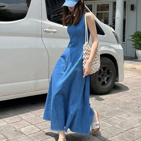 페미닌 인기상품 라키데님롱원피스
