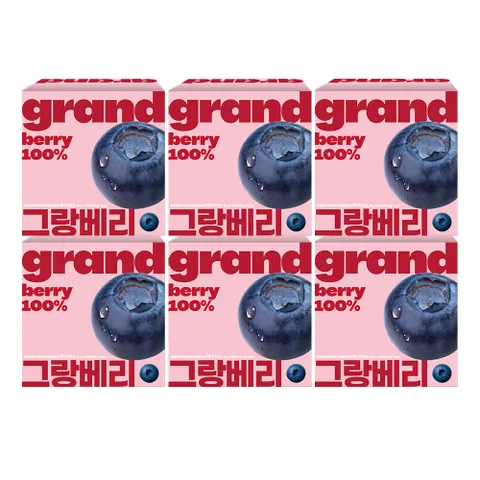 [강주은PICK] 그랑베리 캐나다 야생블루베리 100% 6박스