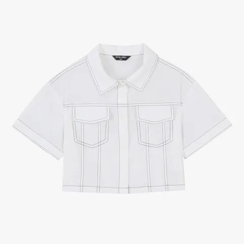 반팔 크롭 셔켓 TGJA25S01 [모다아울렛 남양주점]_GN