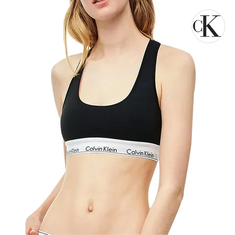 CK 언더웨어 모던 코튼 여성 브라렛 스포츠 브라탑 F3785E-001