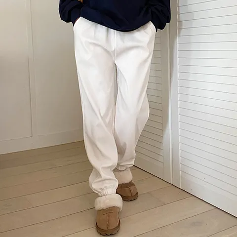 H스타일BM골덴조거바지 가을 여성 와이드팬츠 조거 배기 코듀로이 밴딩팬츠
