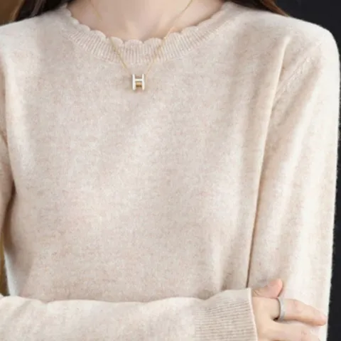 물결넥라인 니트 긴팔 티셔츠 ST438 크롭티 반팔크롭티 브이넥 니트티 골지 숏 골지셔츠