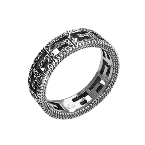 G로고 스퀘어 반지 576993 J8400 0811 실버