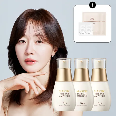 [공식판매처]화이트매스틱 레티놀 탄력 기미 앰플  퍼펙트 25ml 3개 (+앰플2매+마스크2매)