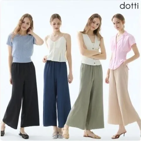 [도티]25SS 여성 크링클 썸머 팬츠 4종 NCWW_667808
