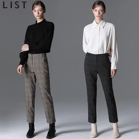 (LIST)] 클래식 글렌 체크 슬림 슬랙스_15937560_588584