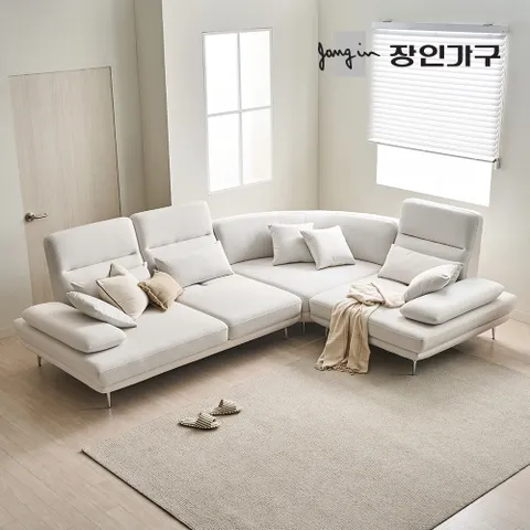 도이 5인용 스윙 타이보텍스 이지클린 패브릭 코너형 소파 (스툴 미포함)