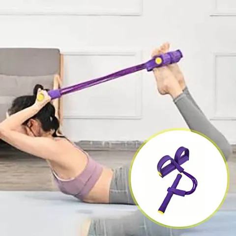 에이치플러스몰 홈 트레이 닝 퍼플 밴드 전신로잉 로잉 4라인 고무 로잉 전신로잉 스트레칭 튜빙