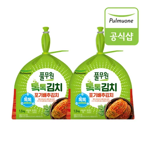 톡톡 포기김치(1.5kg) x 2개