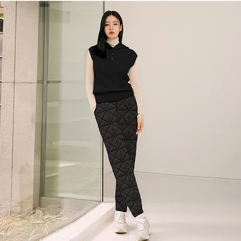 [최초가69,900]셀렙샵 에디션 24FW 퀼팅 조거 패딩 팬츠