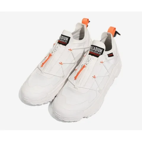 [롯데백화점](스포츠)](팔라디움) 오프그리드 로우 지퍼 워터프루프 화이트 스니커즈 79112-116-M