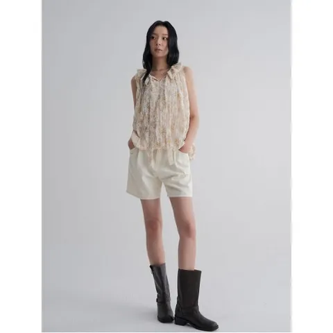 플로럴 블라우스  옐로우