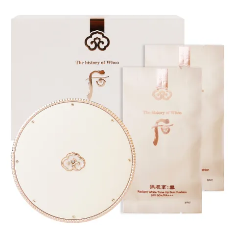 공진향 설 미백 톤업 선 쿠션 세트  본품1+리필2