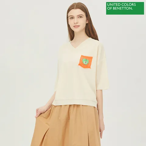 아울렛  크로셰 네온포켓 니트 BAKPB2431_IV