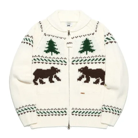 LEE 코위찬 집업 가디건 아이보리 LE2504CD03IV