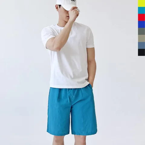 반바지코디 반바지 7부 가을 남성 트레이닝팬츠 봄