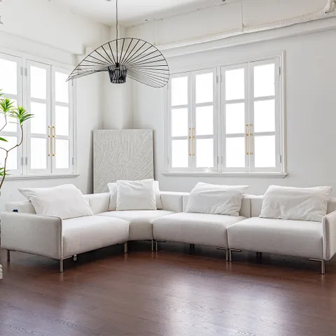 [무케] 소파_니케 패브릭 코너 소파 5인용 (모히또) 신혼가구 친환경소재