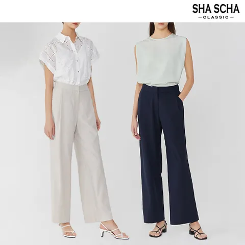 [홈쇼핑인기]링클프리 세미와이드 팬츠 1종