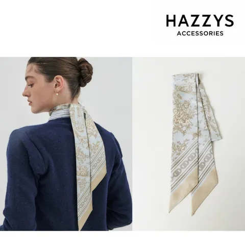 [선물포장] Toile de Jouy 블루 쁘띠 실크 스카프 HISC5E352B1