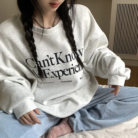 모던 레터링 톡톡기모 맨투맨 맨투맨 여성맨투맨 기모맨투맨 겨울맨투맨 겨울긴팔티
