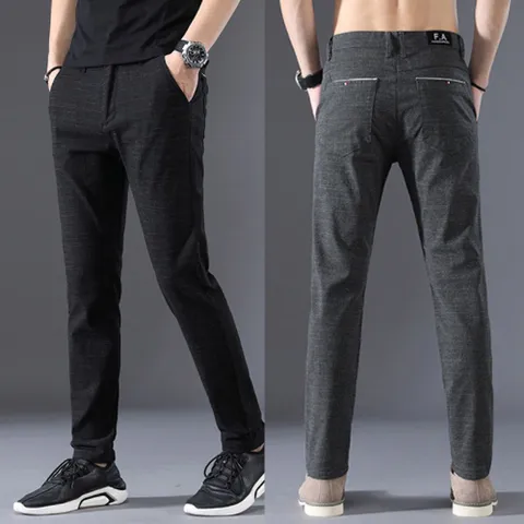 남성 일자 슬림핏 캐주얼 슬랙스 직장인룩 세미정장