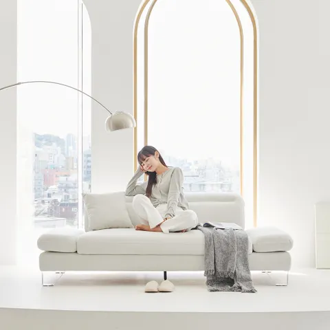 [착불] 아로미가구 베로니카 코모도 패브릭 3인용 소파