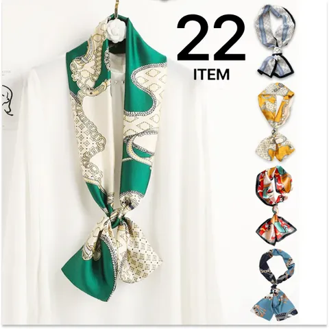 [브리치] HOTBBA /  22종 Design  여성 쁘띠 직사각 실키 스카프 모음전 LM 0278